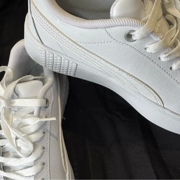 PUMA Women's Classic White Sneakers - Picture 3 of 8